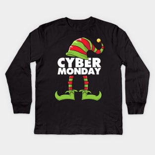 Cyber Monday Elf Squad Funny Shopping Shirt Women Men Kids Long Sleeve T-Shirt